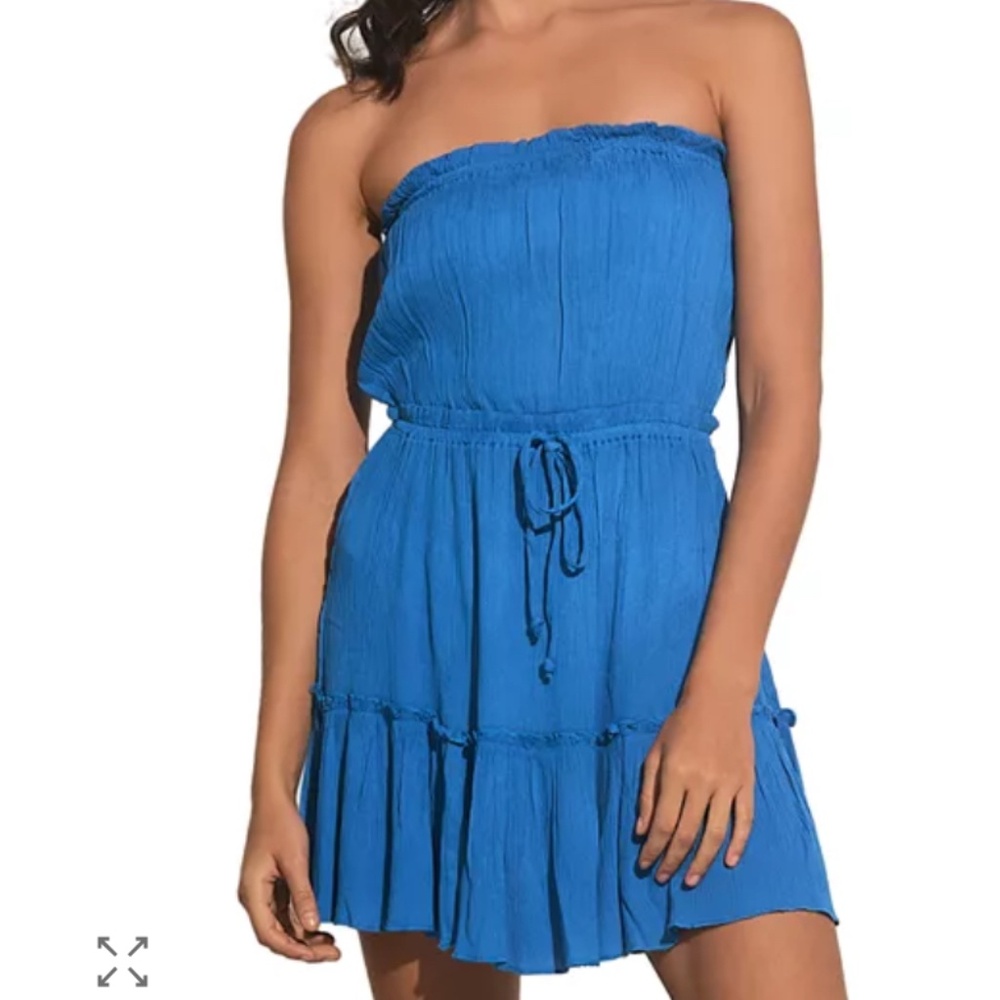 Elan - Strapless Swim Cover Up Dress Elan Strapless Swim Cover Up Dress